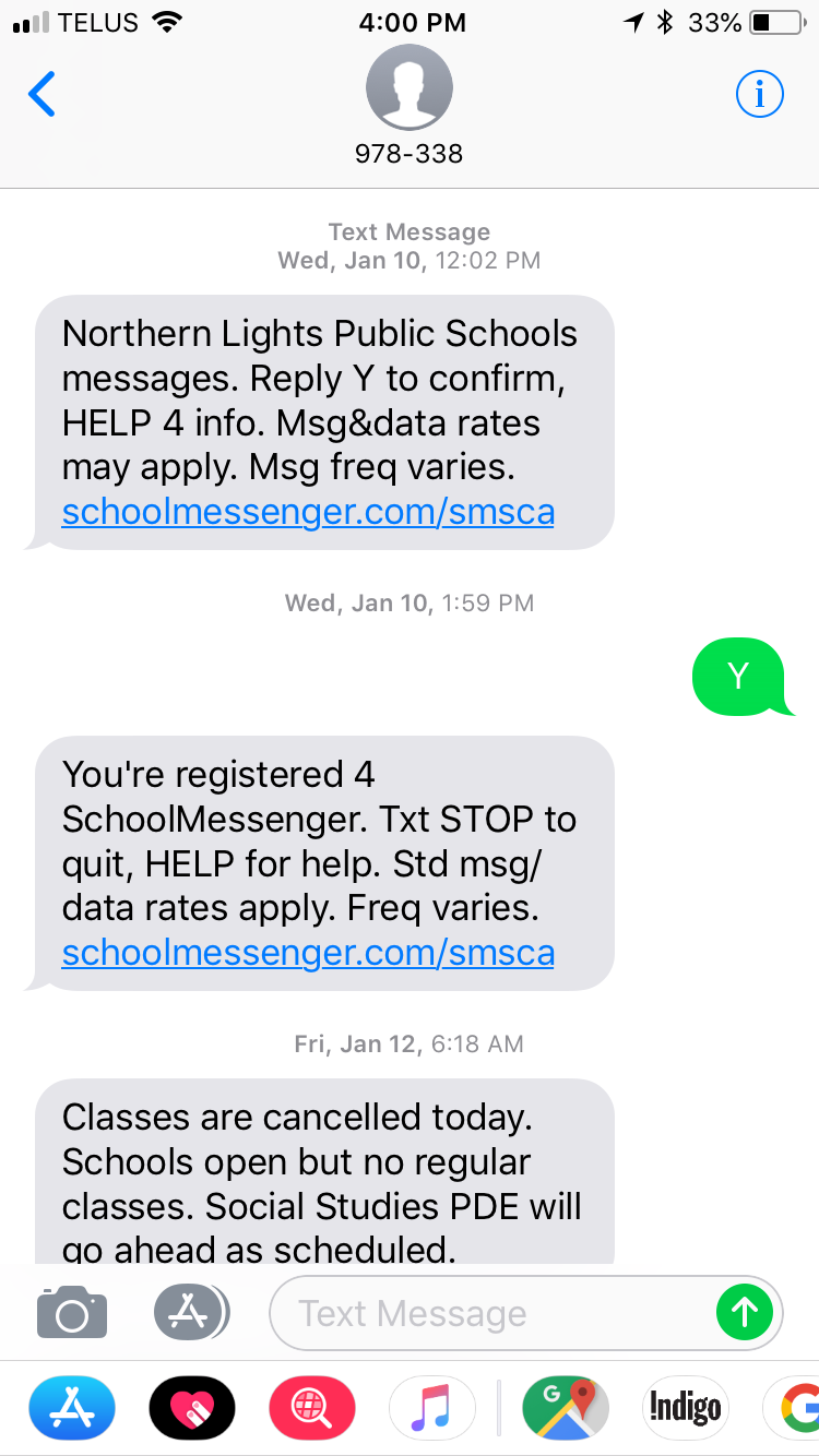 School Messenger - Opting In or Out for SMS Text Messaging